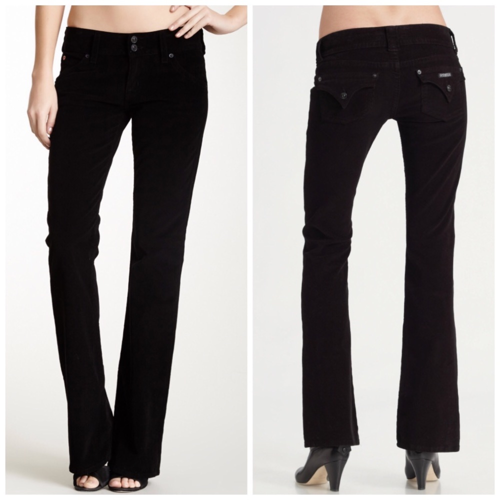 Hudson Black Curdory Bootcut Pants